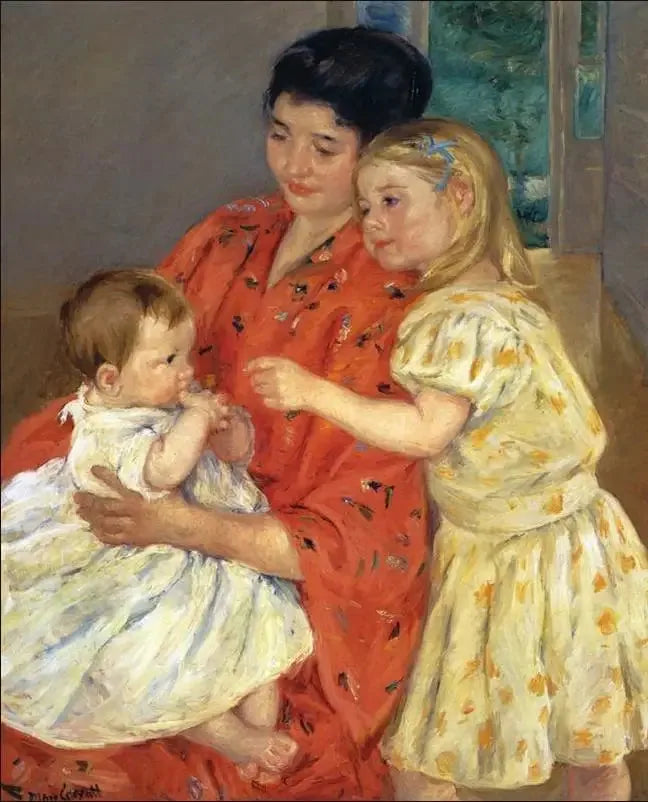 Mutter und zwei Kinder - 1901 - Mary Cassatt