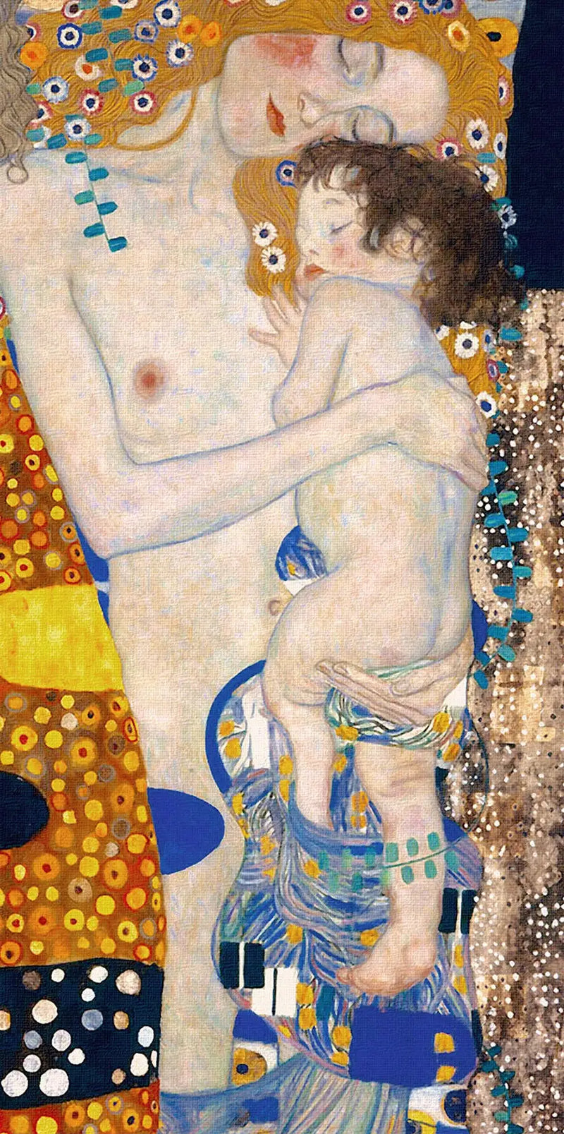 👩‍👦 Mutter und Kind (Detail II von Die drei Lebensalter der Frau) – Gustav Klimt (1905)