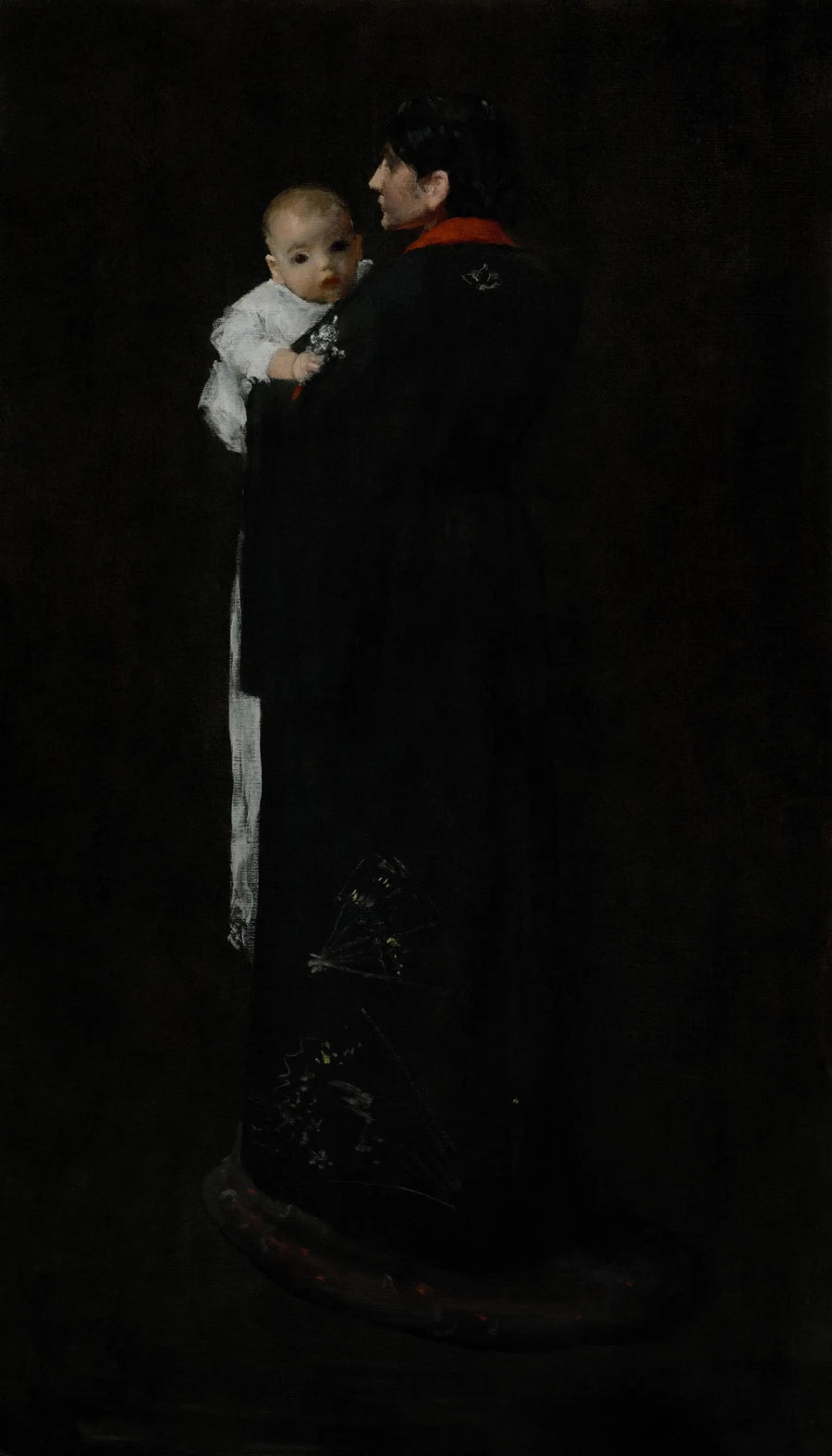 Mutter und Kind (Das erste Porträt) - William Merritt Chase