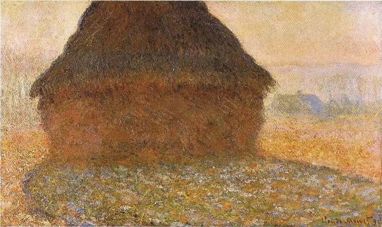 Mähdrescher in der Sonne - Claude Monet