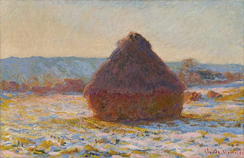 Mühle, Schnee-Effekt, Sonne - Claude Monet