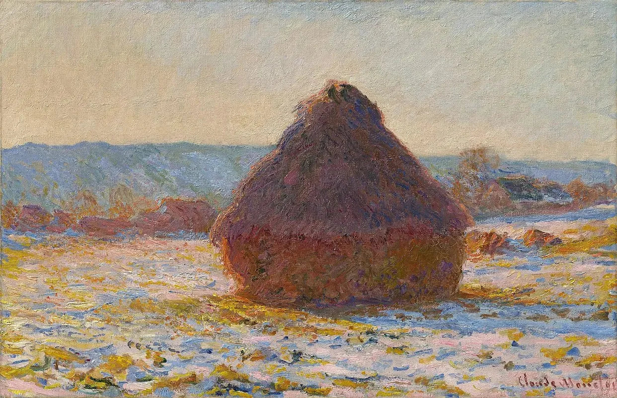 Meule, effet de neige, soleil de Claude Monet, 1891 – Museum Barberini MB-Mon-27, Wildenstein 1287