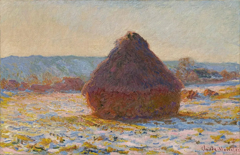 Schleifscheibe, Schneeeffekt, Sonne W1287 - Claude Monet