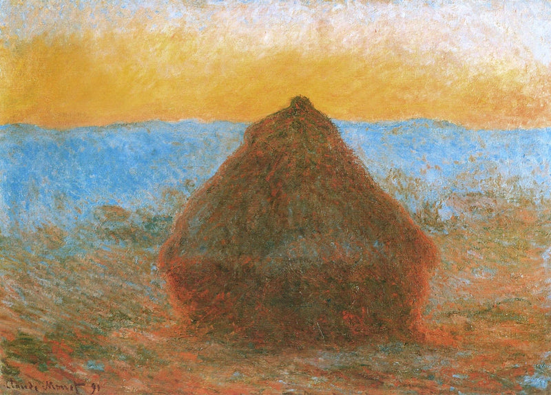 Schleifscheibe bei Sonnenuntergang W1285 - Claude Monet