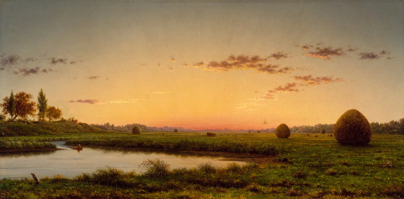 Heuhaufen in den Sümpfen von Newburyport - Martin Johnson Heade