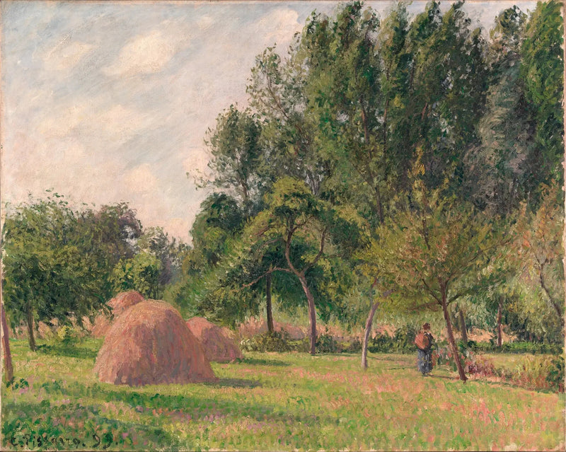 Heuhaufen, Morgen, Éragny - Camille Pissarro