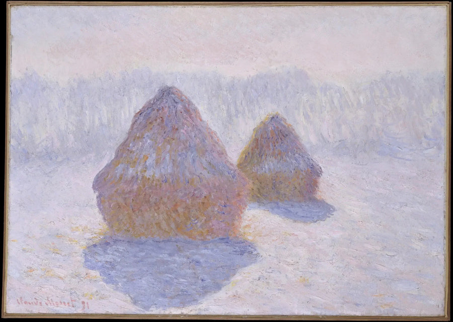 Mühlsteine, Wintereffekt - Claude Monet