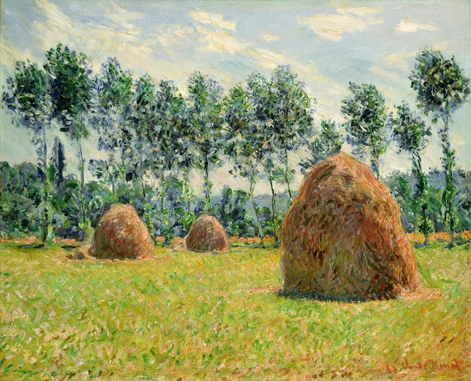 Meules à Giverny W902 par Claude Monet, Pola Museum of Art