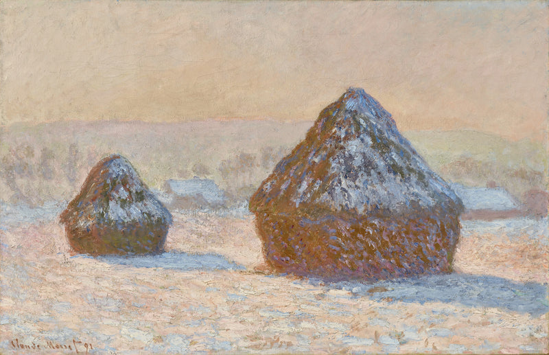 Schleifscheiben, Schneeeffekt, am Morgen W1276 - Claude Monet