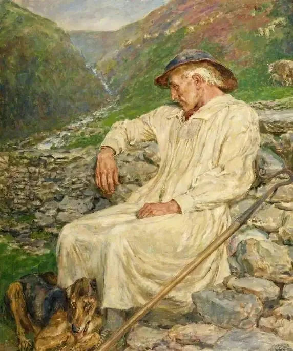 Michel und die unfertige Schafhütte - Briton Rivière