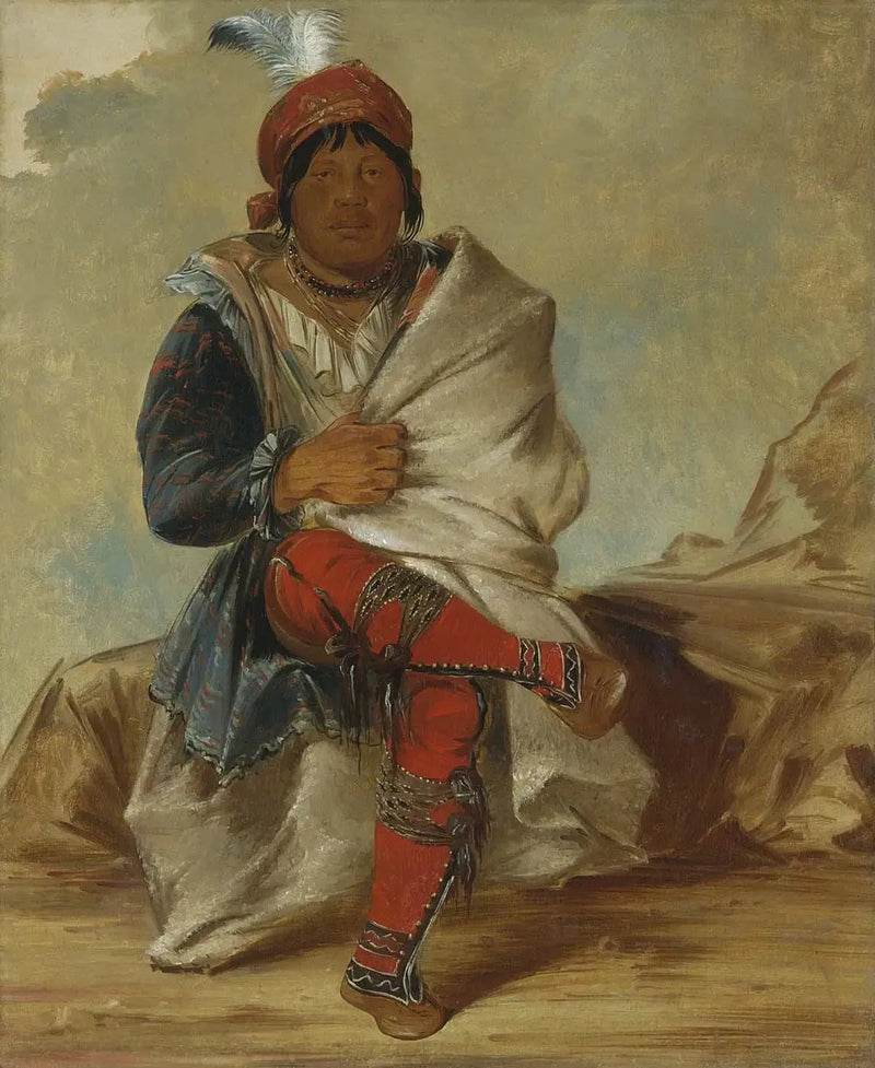 Mick-e-no-páh, Häuptling des Stammes - George Catlin