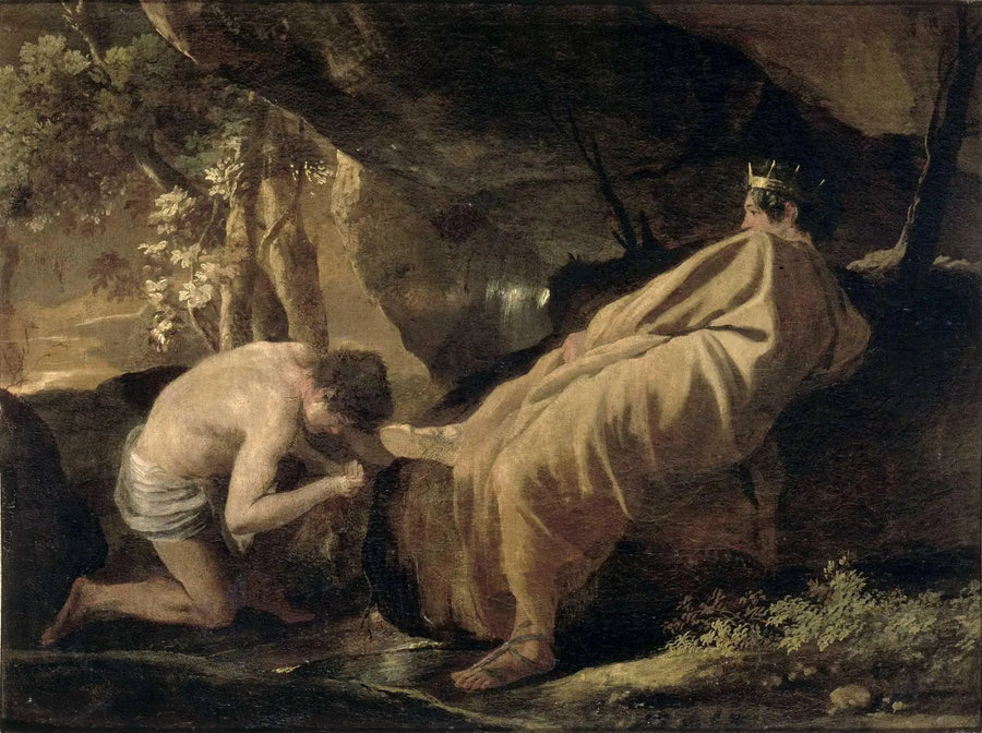 Midas am Quell des Pactole - Nicolas Poussin