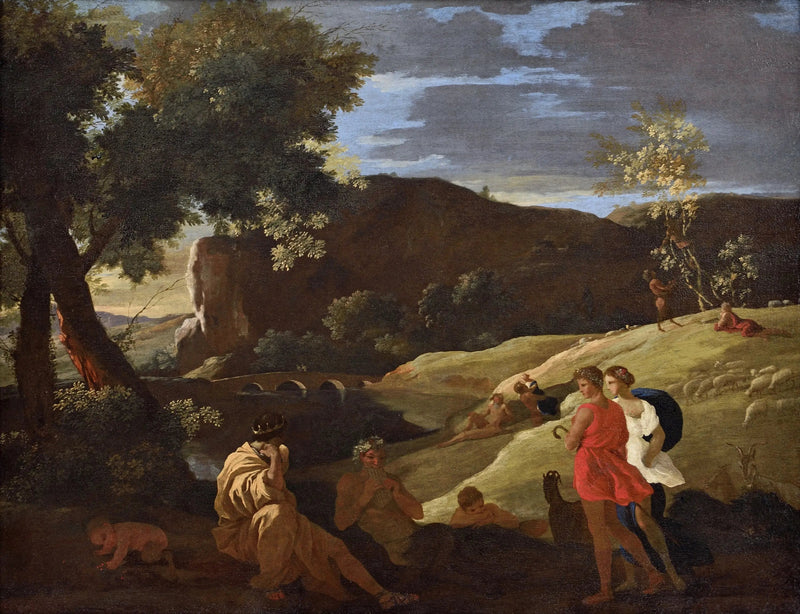 Midas, Pan und Hirten - Nicolas Poussin