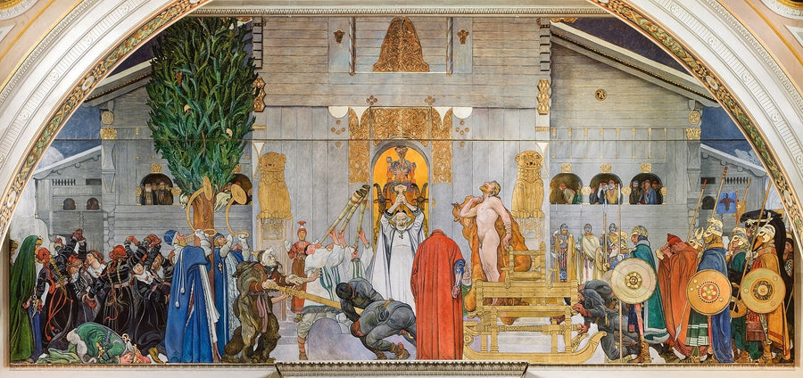 Midvinterblot, ou Sacrifice d’hiver - Carl Larsson