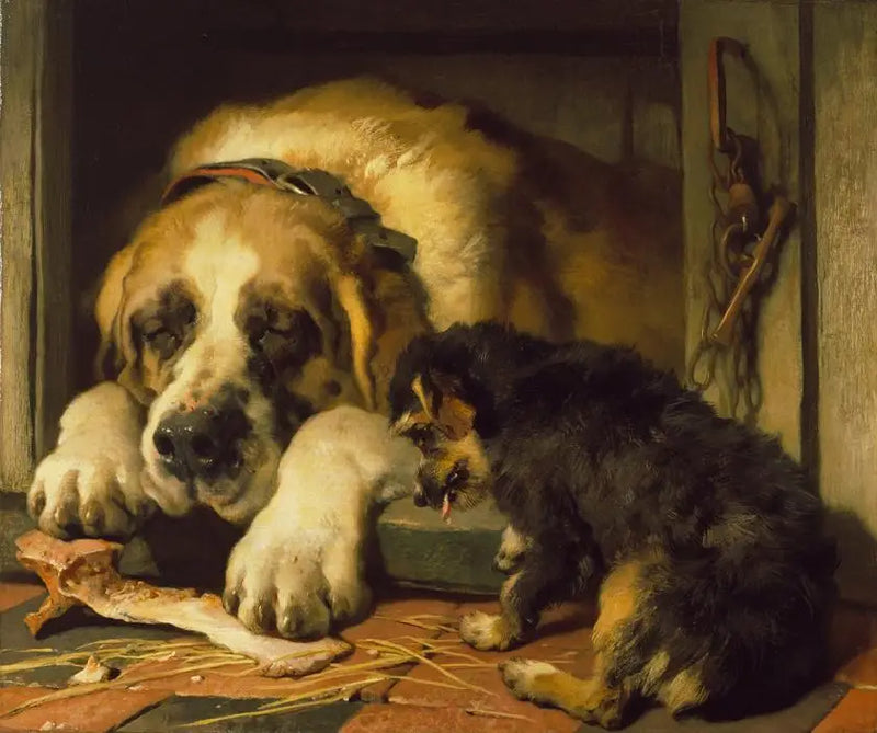 Zweifelhafte Krümel - Edwin Henry Landseer