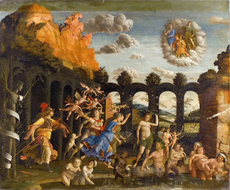Minerva vertreibt die Laster aus dem Garten der Tugend - Andrea Mantegna