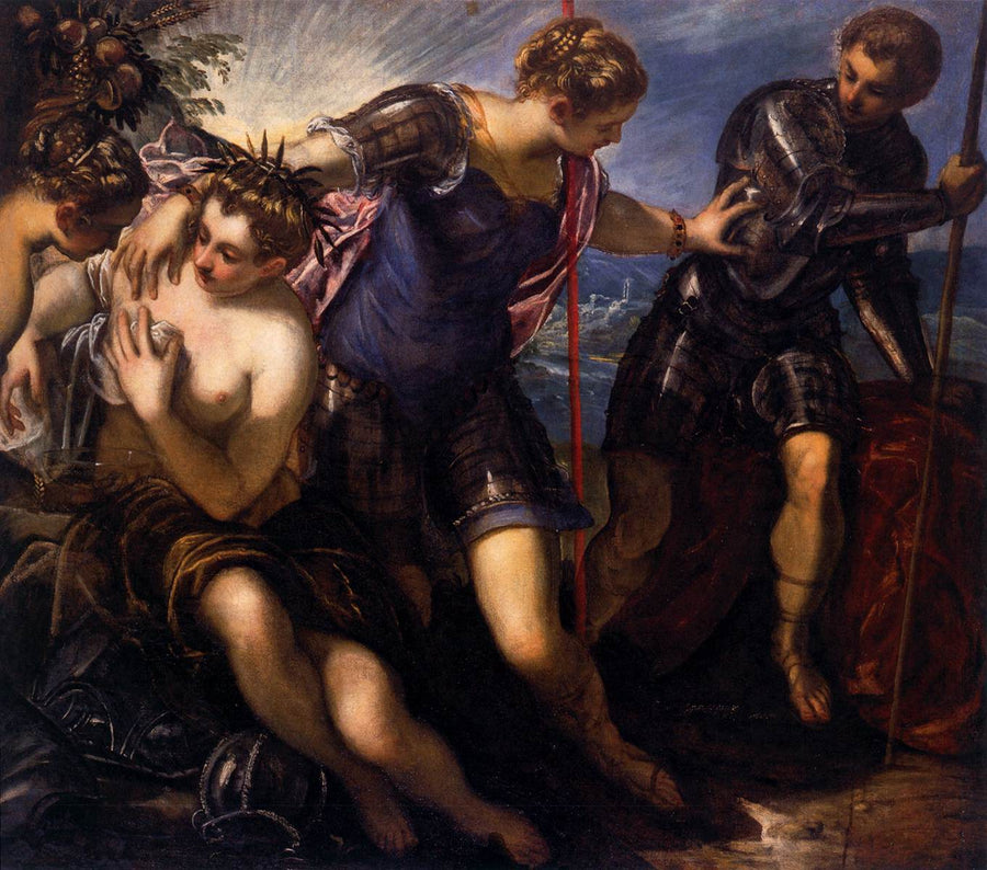 Minerve vertreibt Mars von Frieden und Wohlstand - Jacopo Tintoretto