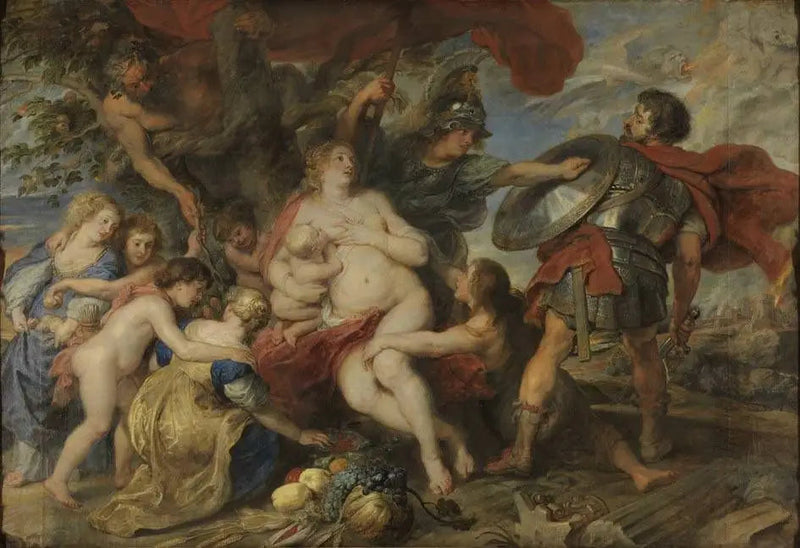 Minerva schützt die Fruchtbarkeit von Mars - Peter Paul Rubens
