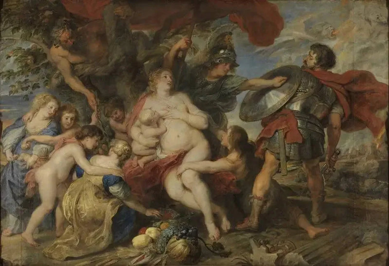 Minerva schützt die Fruchtbarkeit von Mars - Peter Paul Rubens