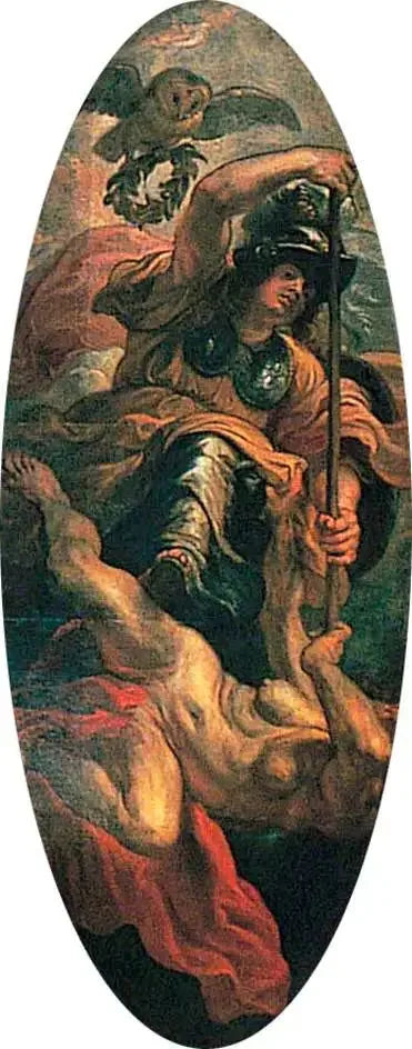 Minerva durchbohrt die Unwissenheit - Peter Paul Rubens