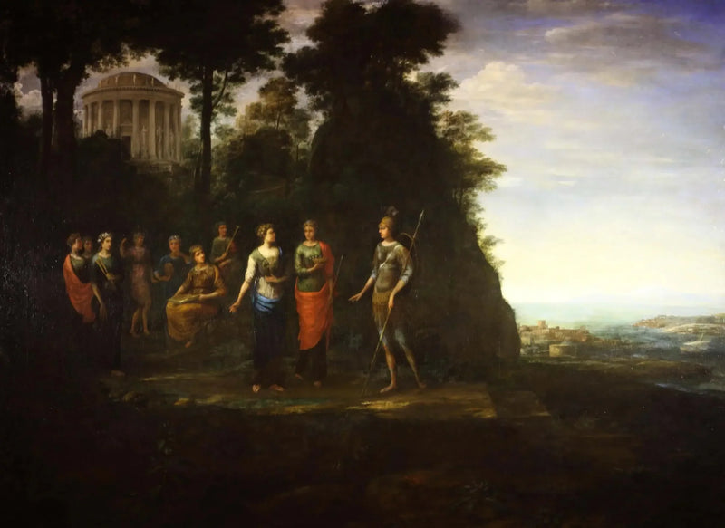 Minerva besucht die Musen auf dem Parnass - Claude Lorrain