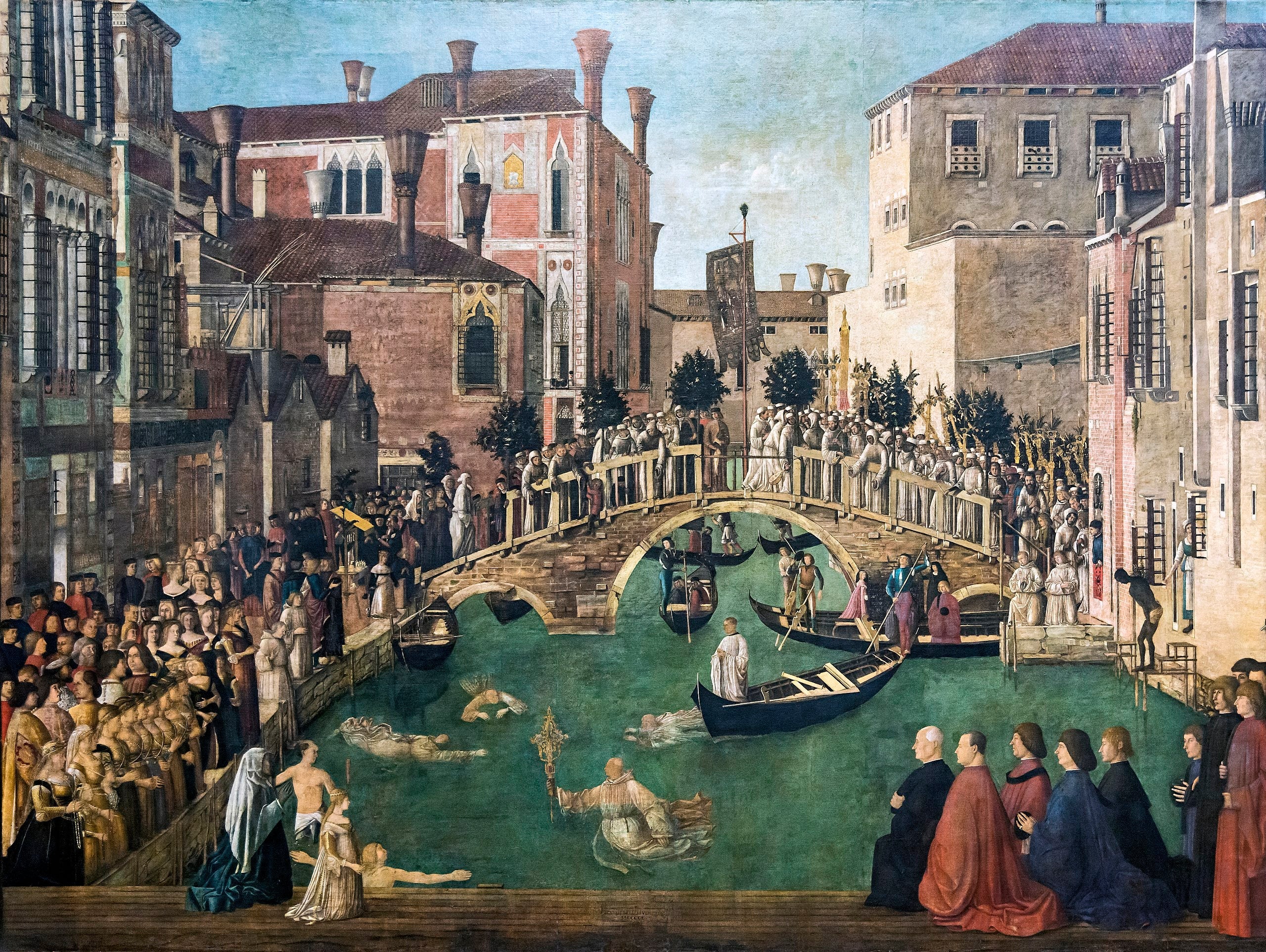 Miracle de la Croix au pont San Lorenzo - Gentile Bellini - Alpha Reproduction