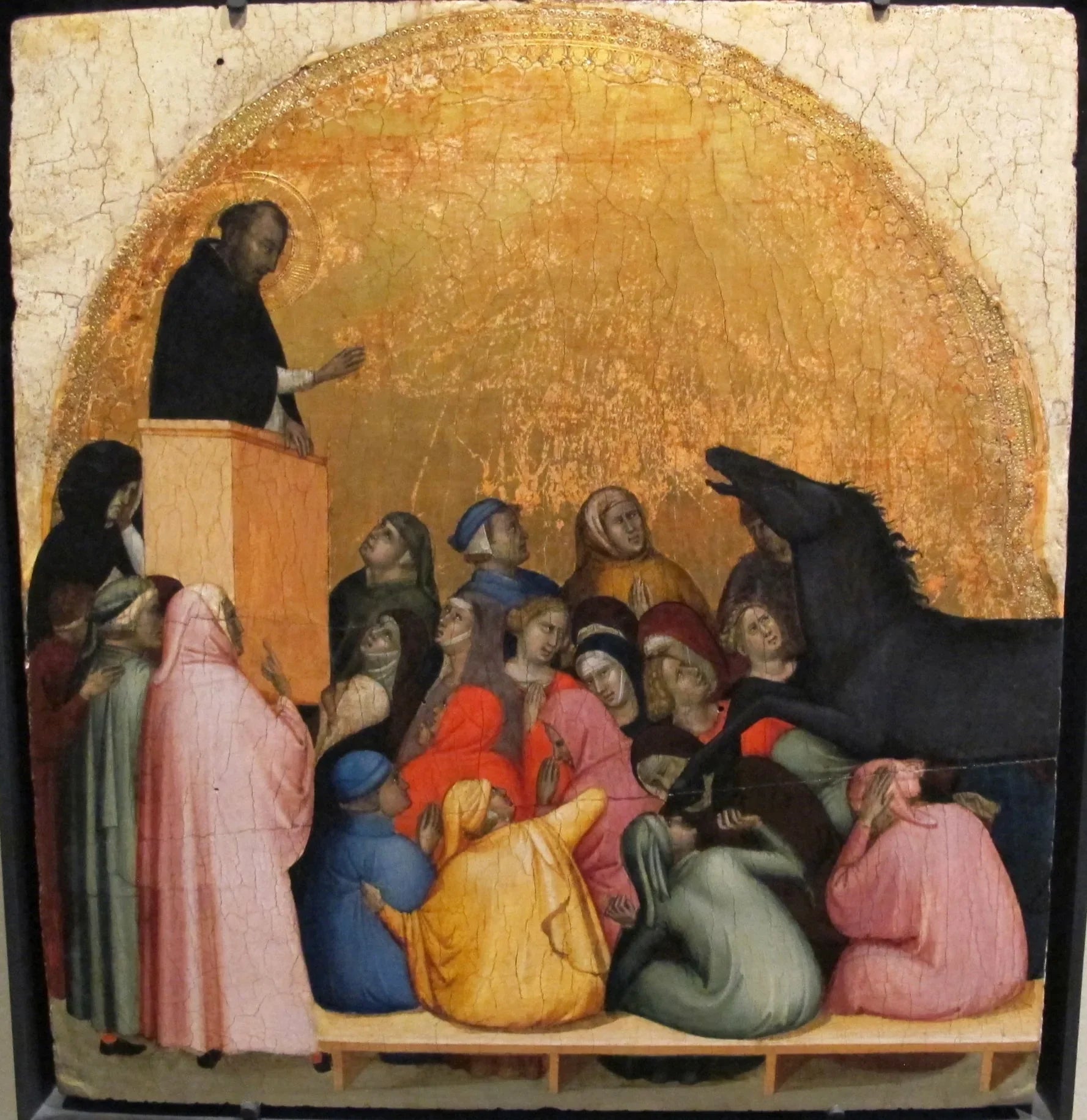 Miracle de saint Pierre martyr - Bernardo Daddi image 1 reproduction de peinture à l’huile