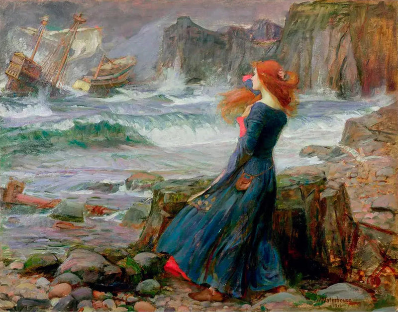 Miranda - Der Sturm 2 - John William Waterhouse