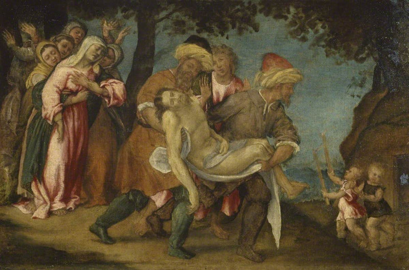 Grablegung - Lorenzo Lotto