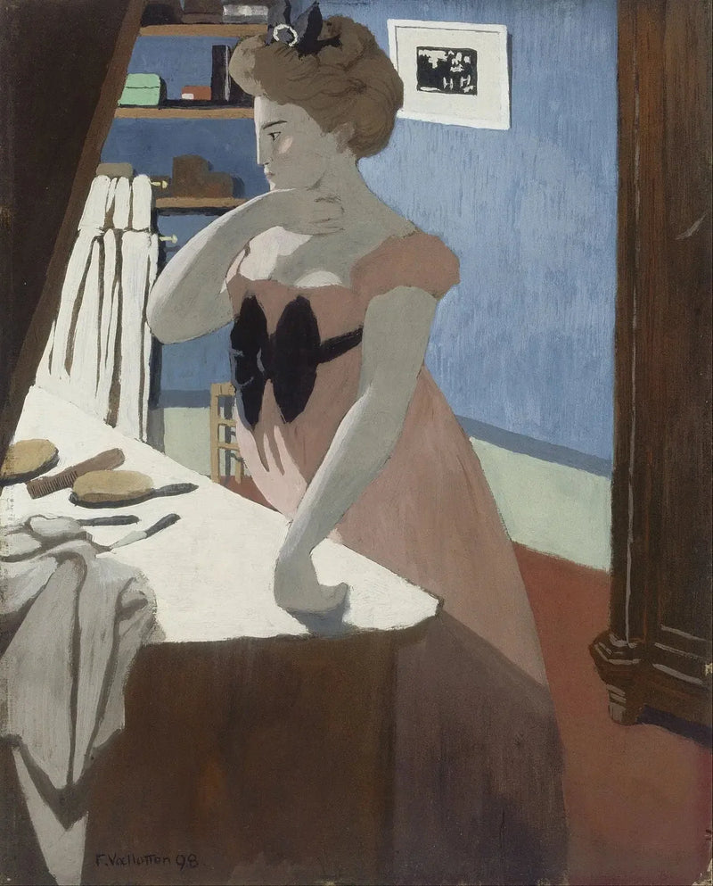 Misia an ihrer Friseurin - Félix Vallotton