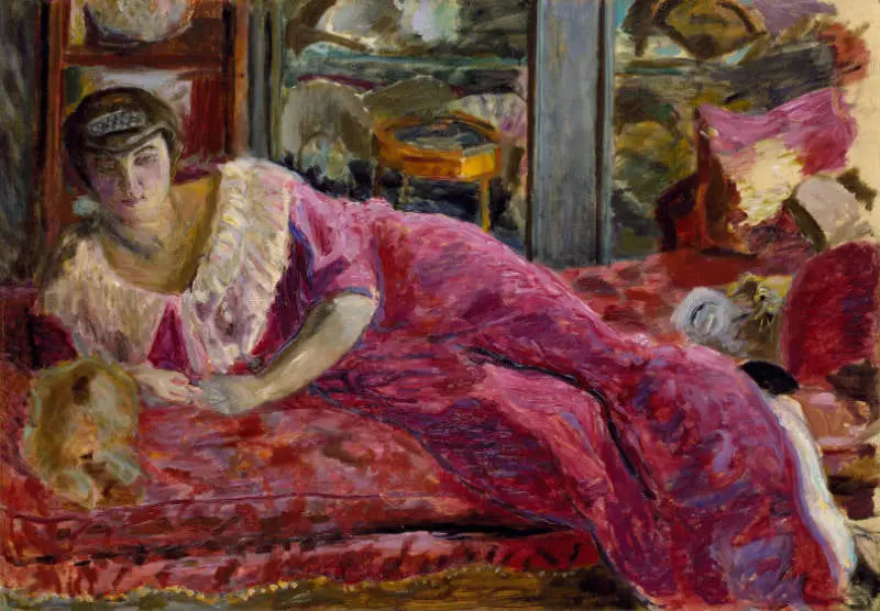 Misia auf einem Sofa liegend - Pierre Bonnard