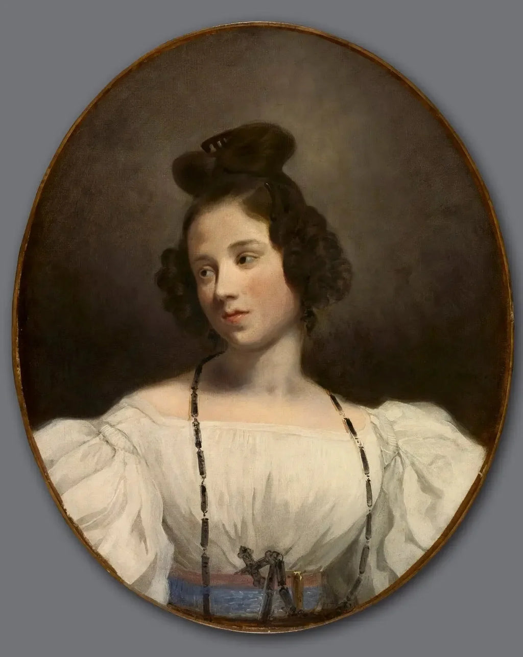 Mlle. Alexandrine-Julie de la Boutraye - Eugène Delacroix image 1 copie peinte à la main à l’huile