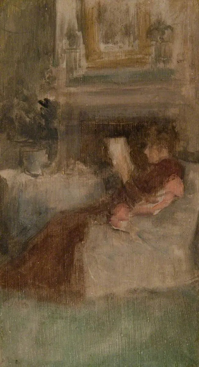 Fräulein Ethel Philip beim Lesen - James Abbott McNeill Whistler