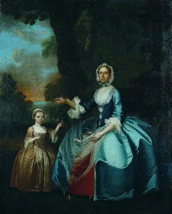 Mme Dawson de Retford und ihre Tochter - George Stubbs
