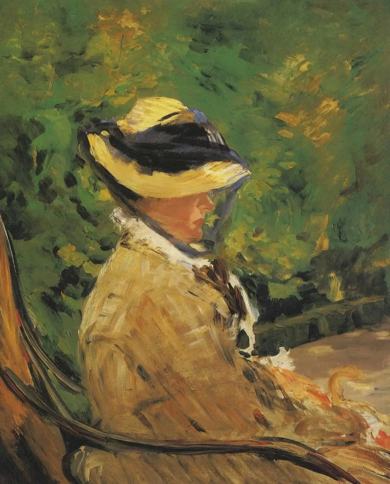 Mme Édouard Manet im Garten von Bellevue - Édouard Manet