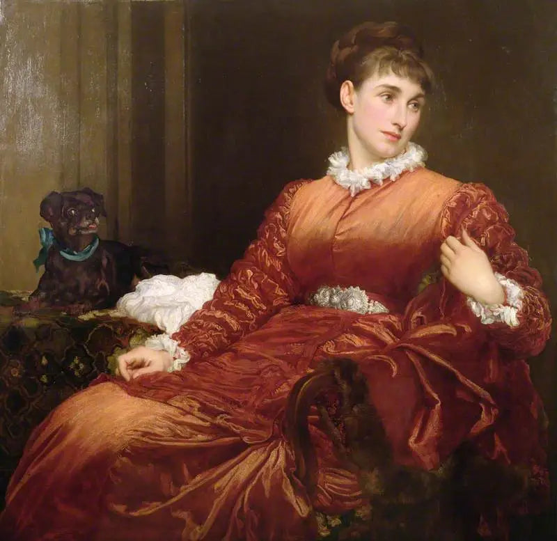 Mme H. Evans Gordon, née May Sartoris - Frederic Leighton image 1 reproduction de peinture à l’huile