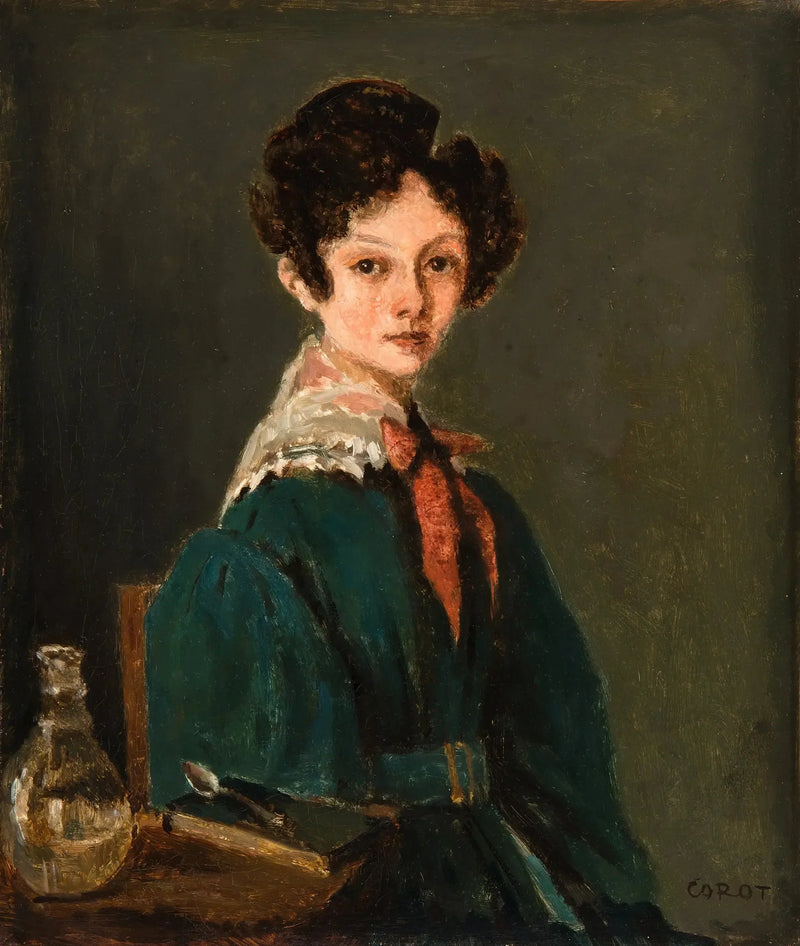 Mme Lemaistre, née Blanche Sennegon, Nichte von Corot (Mme Lemaistre, née Blanche Sennegon, Nichte von Corot) - Jean-Baptiste Camille Corot
