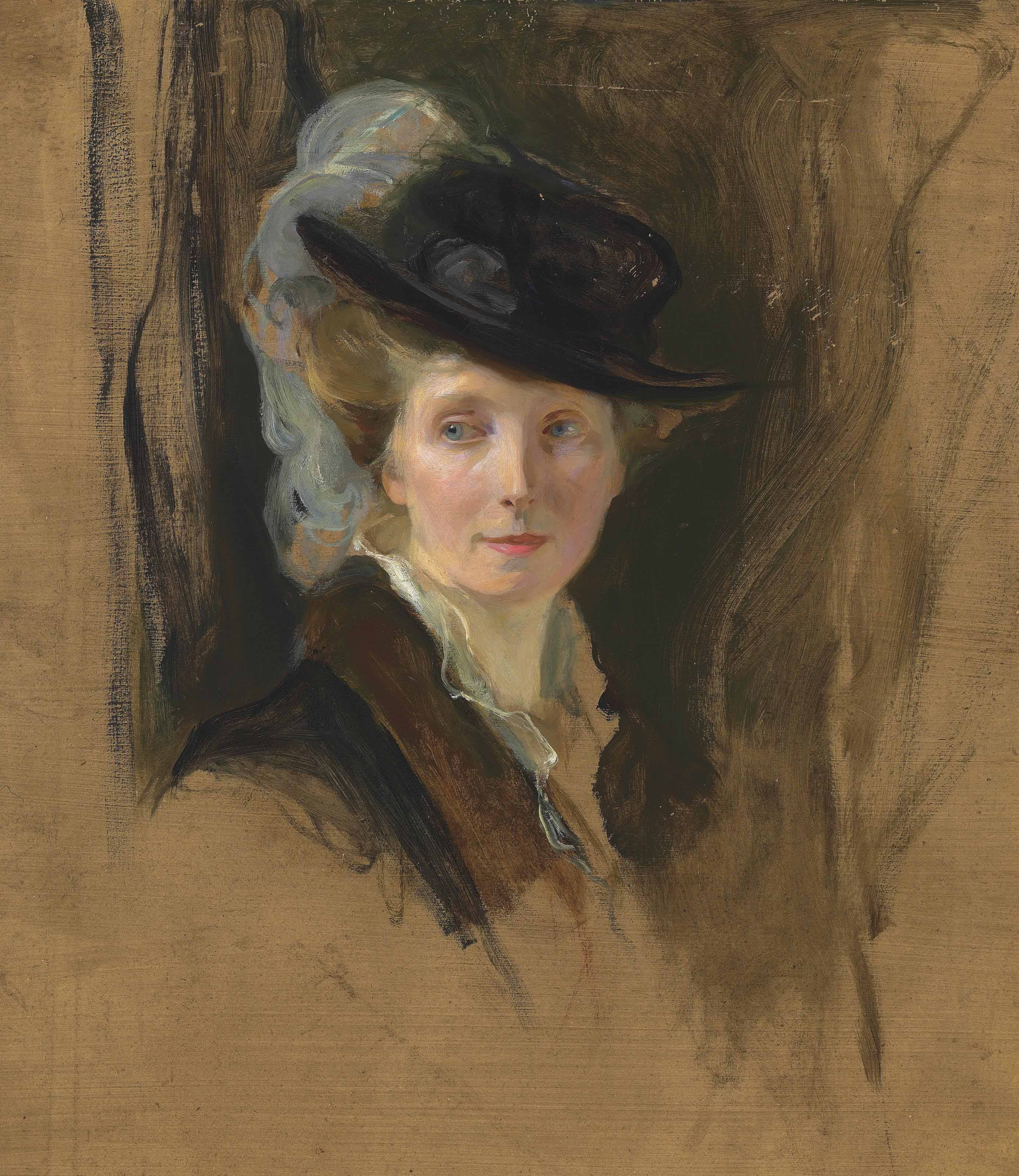 Mme Philip de László, née Lucy Guinness - Philip de László image 1 copie peinte à la main à l’huile
