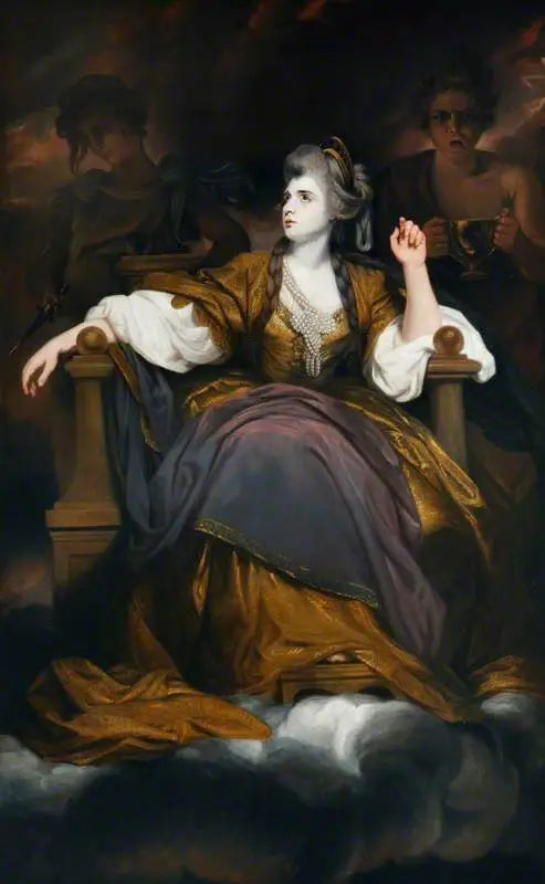 Mme Sarah Siddons, née Kemble (1755–1831), im Rolle der « Die tragische Muse » - Joshua Reynolds