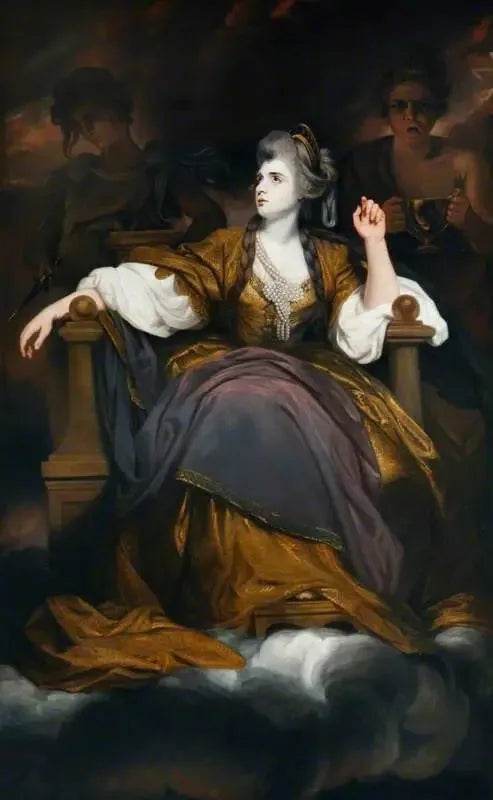 Mme Sarah Siddons, née Kemble (1755–1831), im Rolle der « Die tragische Muse » - Joshua Reynolds