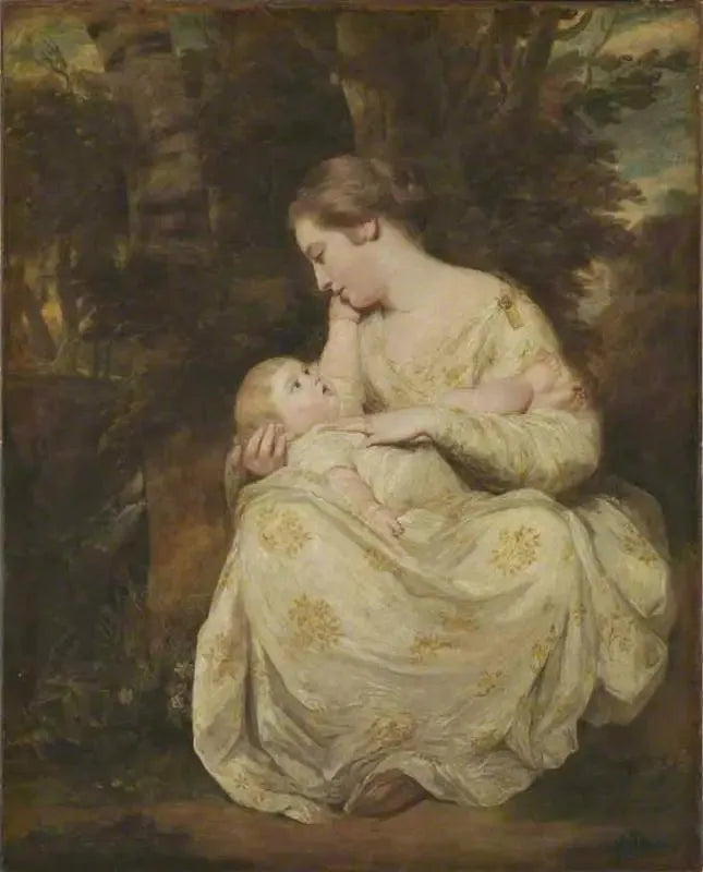 Mme Susanna Hoare et son enfant - Joshua Reynolds image 1 reproduction de peinture à l’huile