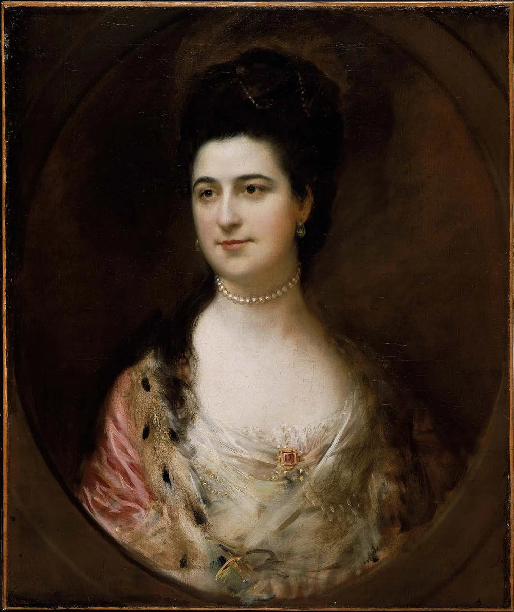 Mme Thomas Mathews - Thomas Gainsborough image 1 copie peinte à la main à l’huile