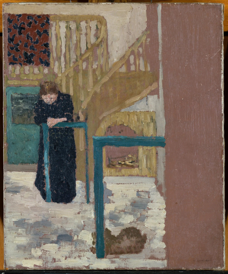 Mme Vuillard im Atelier eines Szenografen - Édouard Vuillard