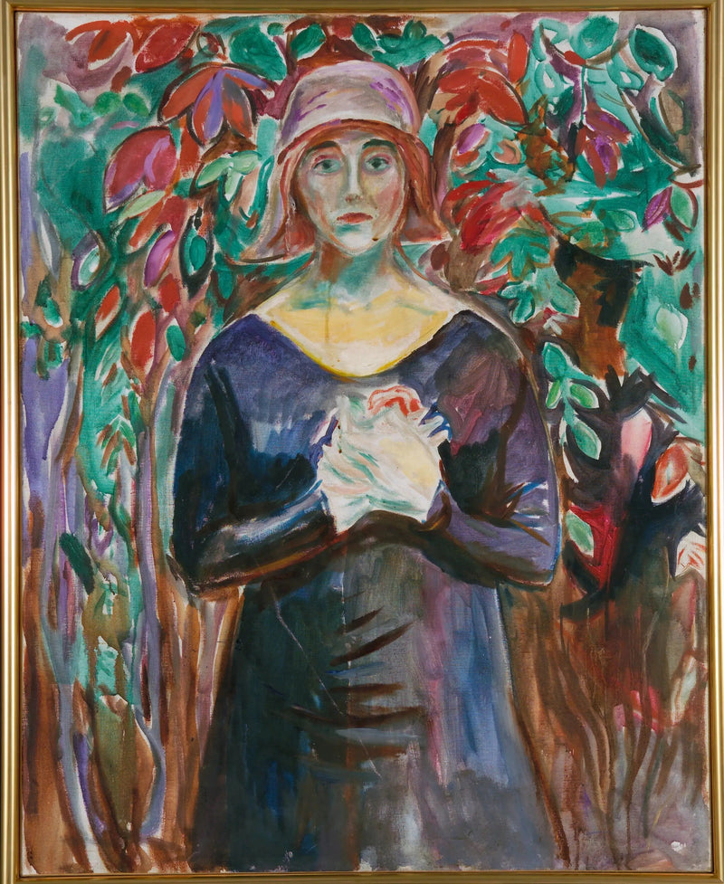 Modell im Garten - Edvard Munch