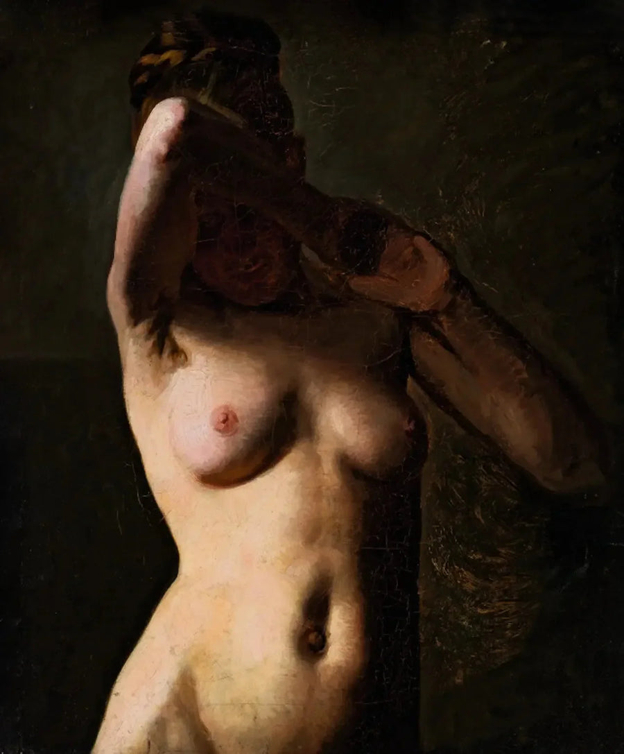 Weibliches Modell. Halbfigur - Peder Severin Krøyer