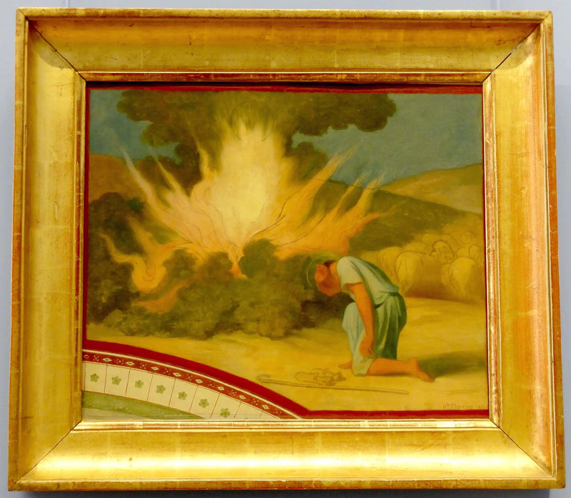 Mose vor dem Brennenden Dornbusch - Hippolyte Flandrin