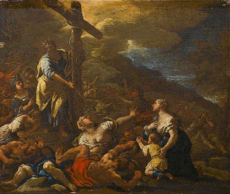 Mose und die kupferne Schlange - Luca Giordano
