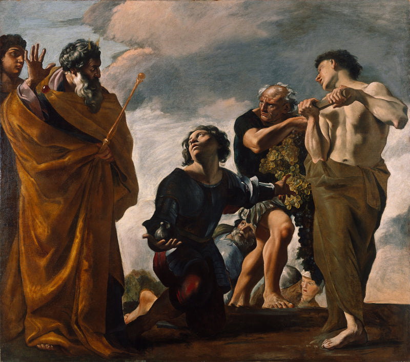 Mose und die Boten Kanaans - Giovanni Lanfranco