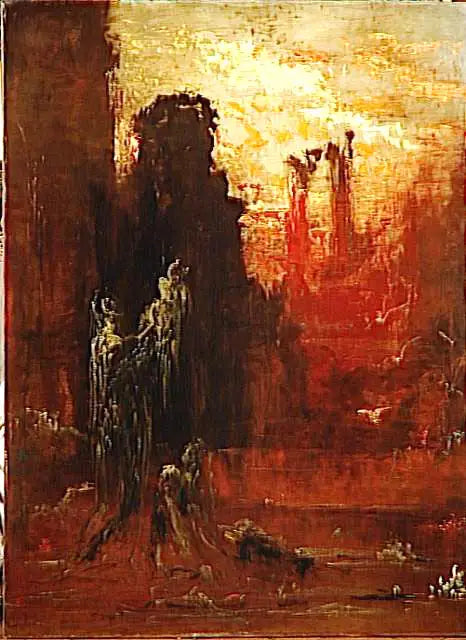Mose gerettet aus den Wassern - Gustave Moreau