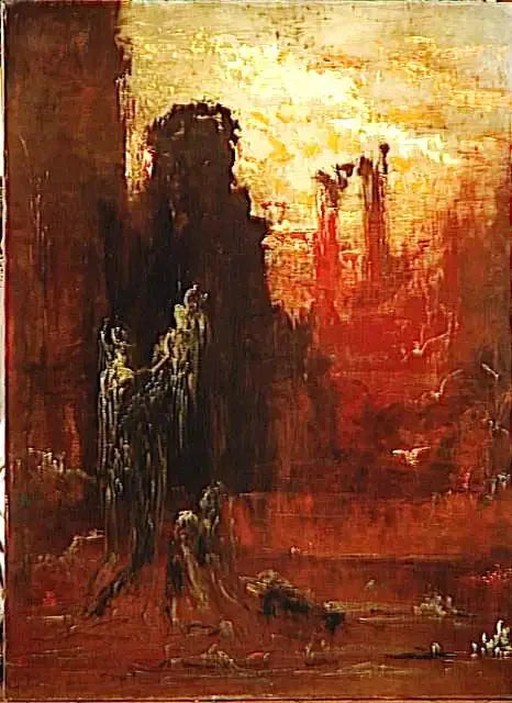 Mose gerettet aus den Wassern - Gustave Moreau